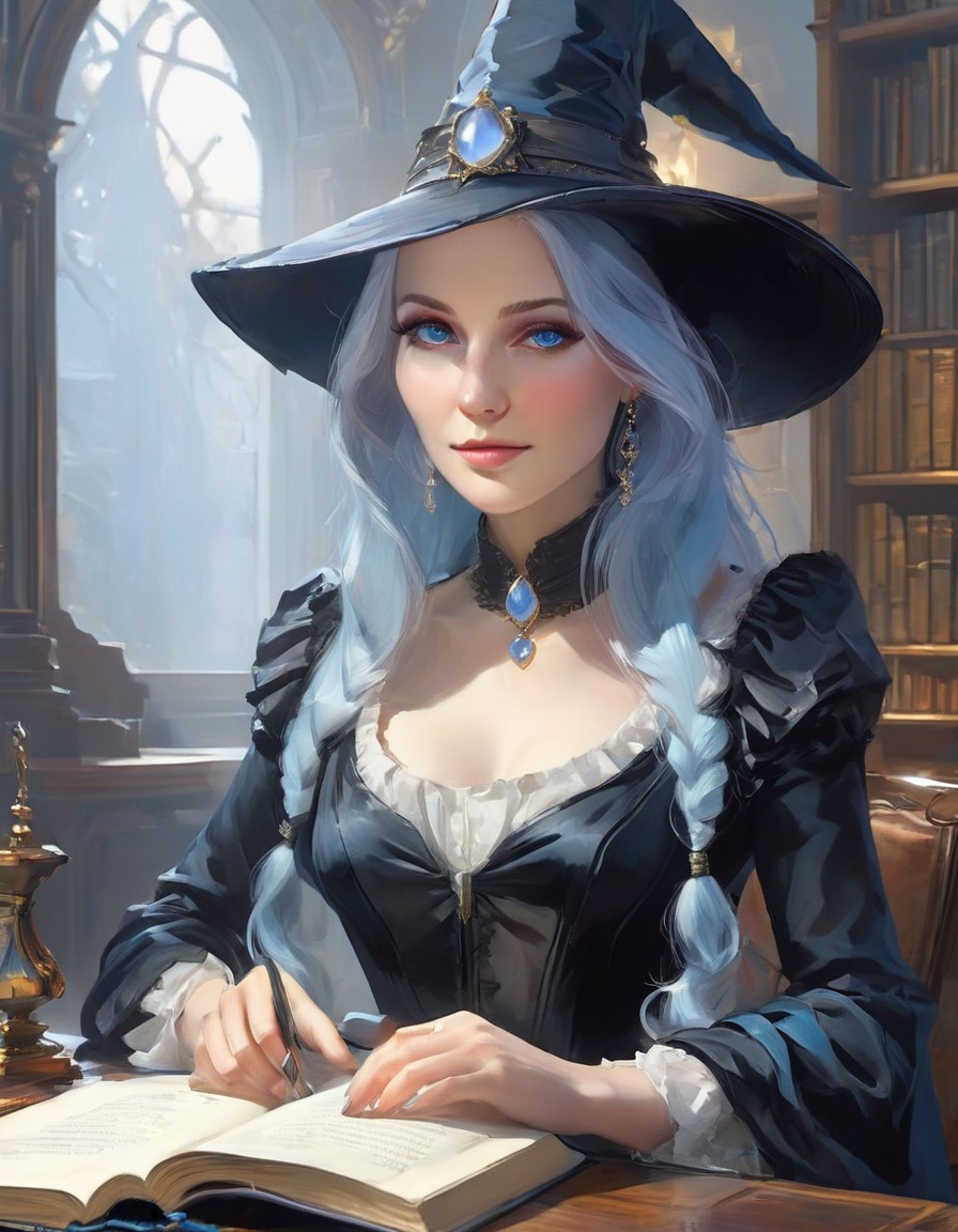 Digital oracle character portrait